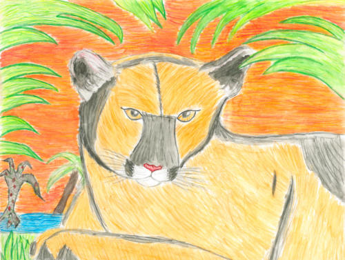 "Golden Panther" by Adriana Valdes